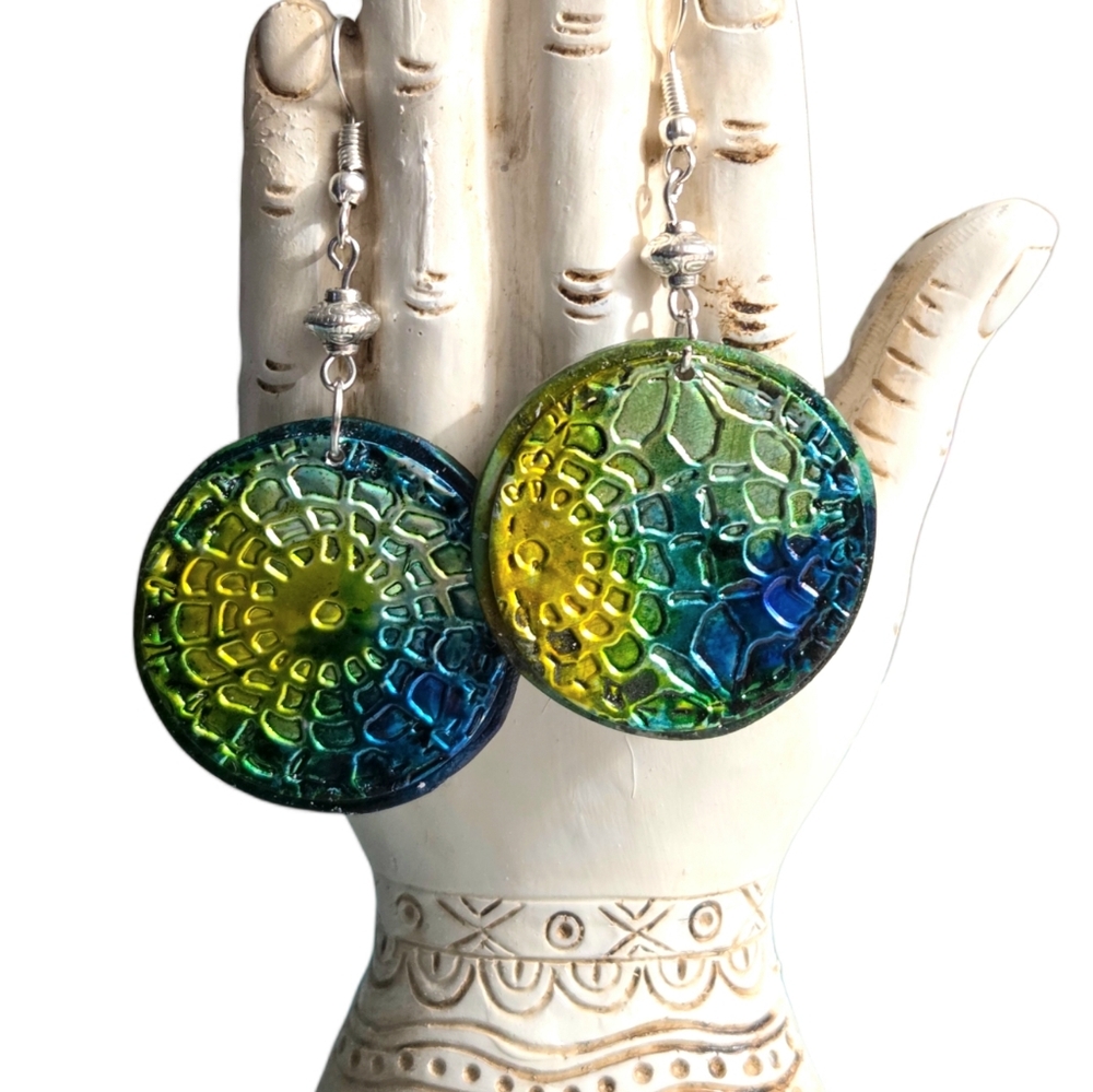 Recycled Earrings, Recycled Art Jewelry